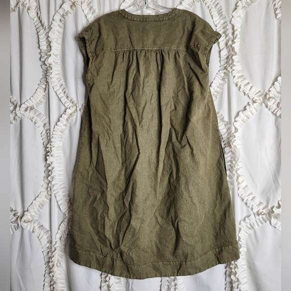 Anthropologie Womens Army Green Kimber Tunic Shift Dress Sz Medium - Picture 4 of 6